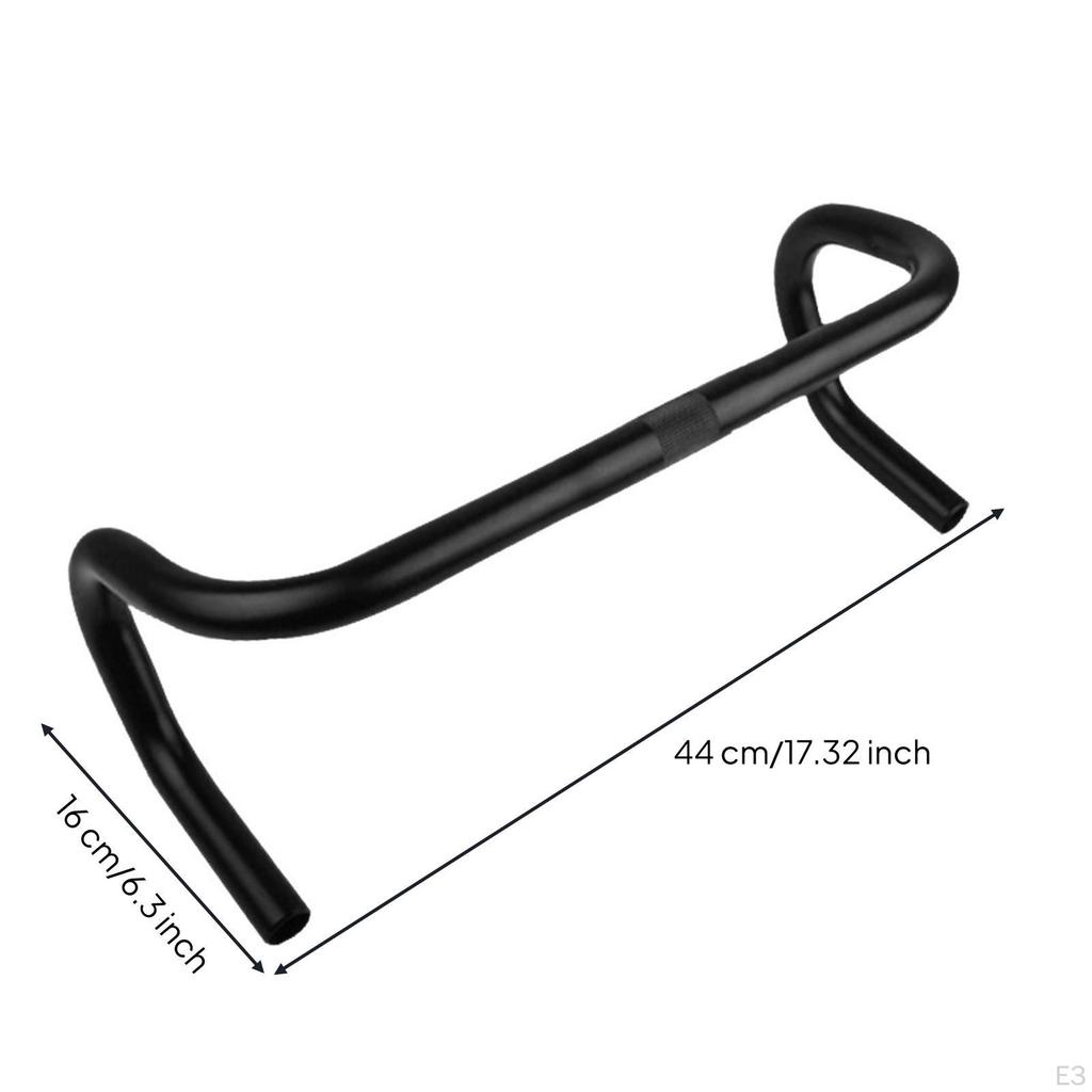 Road CycleDrop Bar Aluminum Alloy Drop Handlebar Sandblasted Bike for Cyclists,