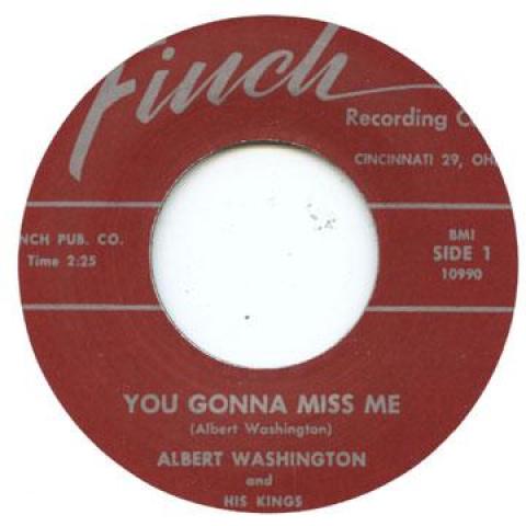 

7-дюймовая пластинка АЛЬБЕРТ ВАШИНГТОН - Ты будешь по мне скучать / Бродяга FINCH10990 Finch UK 2008 UK Блюз