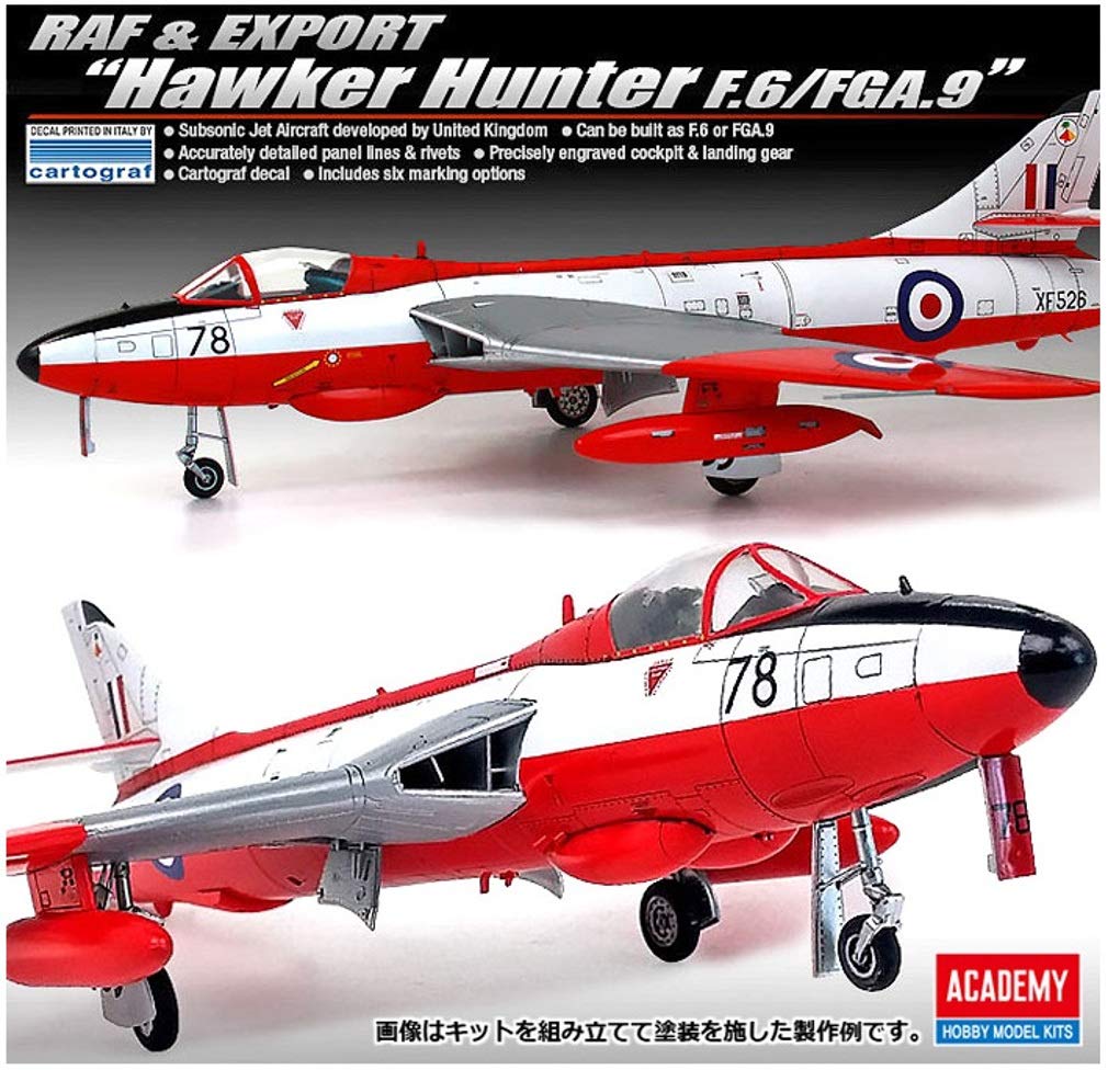 Academy Hawker Hunter Special Edition Plastic Model Kit 12312 1/48 F.6/FGA.9