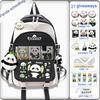 Student Backpack with A Panda Print