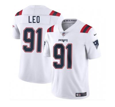 Camiseta NFL New England Patriots #91 LEO - MASCULINA Branca