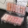 Clear Press on Nail Storage Box Folding Nail Art Storage Box Large Capacity Plastic Display Case for Press-On Nails & Tips