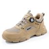 New Rotating Button Men Boots Anti-smash Anti Puncture Safety Shoes Men Work Boots Steel Toe Shoes Security Indestructible Shoes