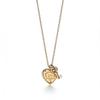 T Family Heart Lock Key Necklace: Classic Heart Pendant On a Collarbone Chain for Women