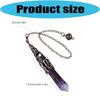 Pendulum Crystal,Natural Crystal Pendulums for Dowsing,Spiritual Pointed Crystal for Witchcraft Supplies,Divination Tool