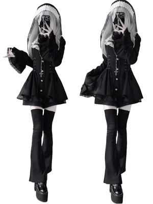 Dress Solid Long Layered Slimming Pleated Subculture Everyday Outings [Yhsuoxfd] Women's 2-Piece Set, Color, Sleeves, Look, Above-the-Knee, Shorts,