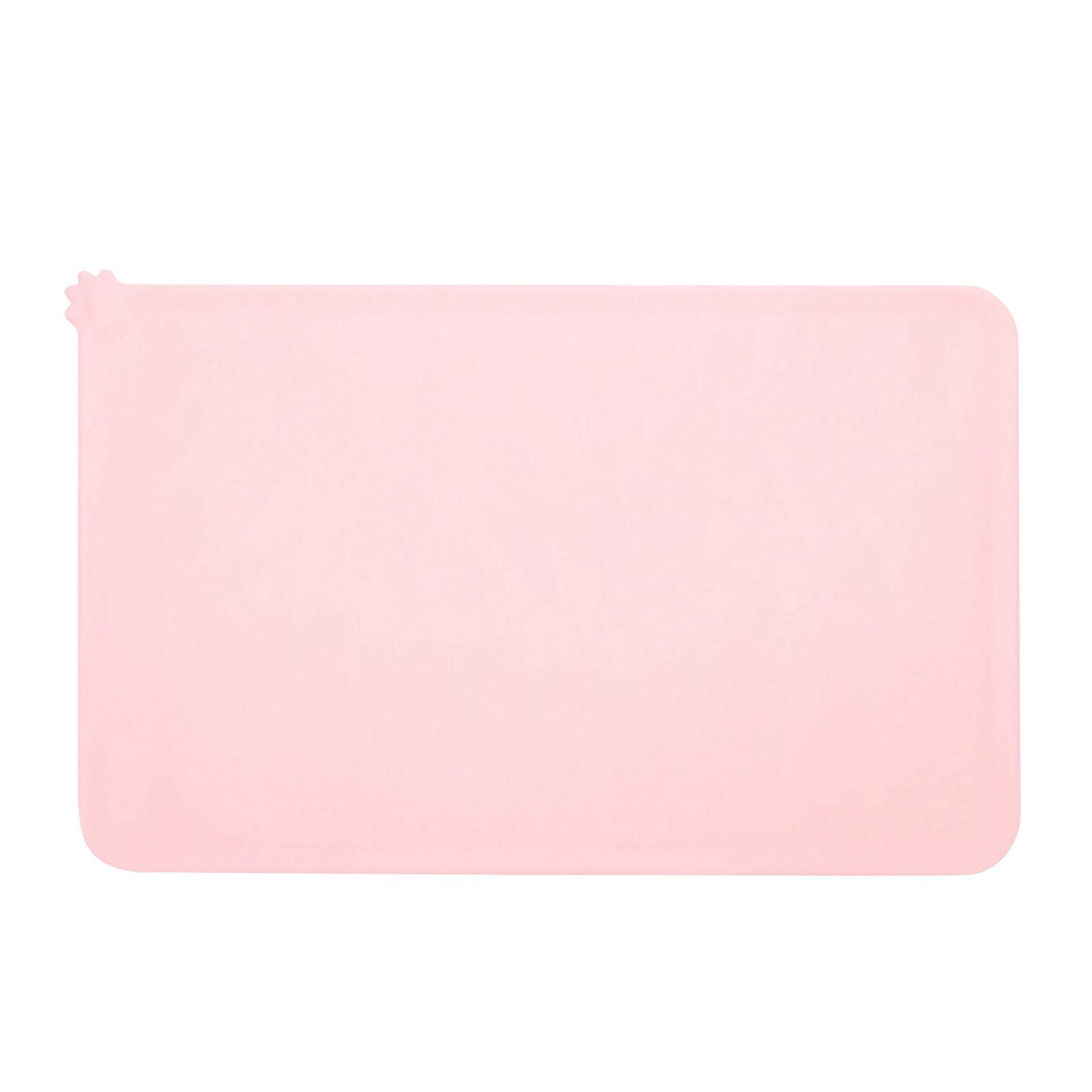 

Коврик для корма для собак, силиконовый коврик для миски для собак и кошек, нескользящий водонепроницаемый коврик для кормления домашних животных, контейнер для еды, подставка для маленьких животных One Size розовый