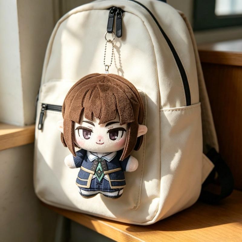 Cute Locke Kingdom Louis Mini Cotton Doll Xiao Xiaolu Chibi Anime Character Plush Keychain Uniform Soft Stuffed Pendant Gift for Game Fans Collectors