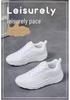 Women's Autumn Flyknit Thick Sole Casual Running Shoes - Breathable Mesh, Large Size, Comfortable Sport Sneakers for Mom