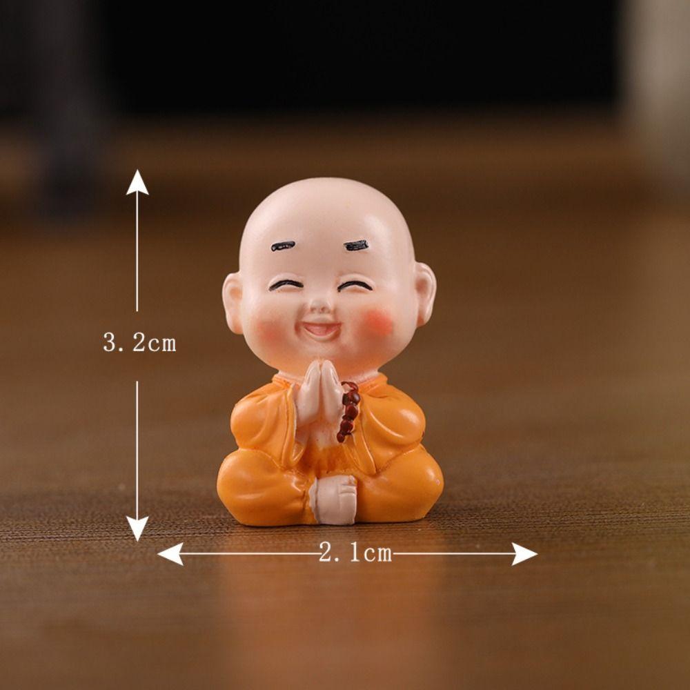 Resin Crafts Mini Cute Desktop Decor Garden Trinkets Small Ornament Buddha Ornaments Mini Figurine