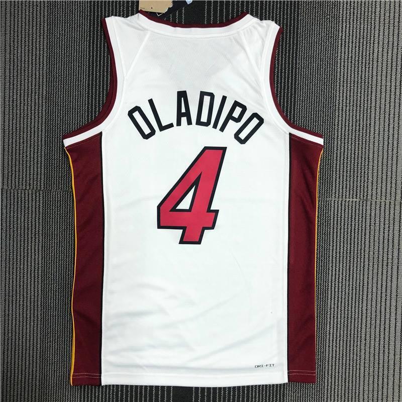 Camisa de Basquete Miami Heat Estampa Personalizada Jovem Adulto Roupa Esportiva de Performance Tecido Respirável de Carvão de Bambu