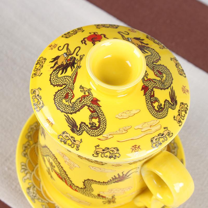 Baili Kiln Ceramic Filter Tea Cup Set 4pcs Office Drinking Mug Personal Tea Tasting Direct From Factory