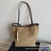 Suede Bag Women's Large Capacity 2025 New Autumn and Winter Versatile Casual Shoulder Bag Matte Retro Commuter Tote Bag
