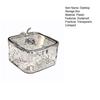 Transparent Storage Box Desktop Organizer with Press Type Lid Dressing Table Storage Case for Keys Trinkets Hairpins Scrunchies