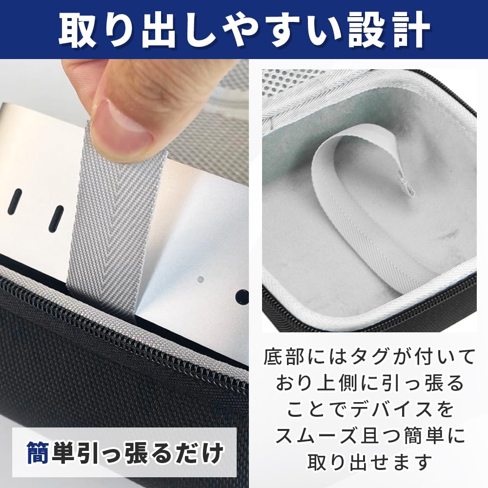 Tokuraku Store Mini Desktop Computer Interior with Handle Case, Portable, Storage, Scratch-Resistant, Shock-Resistant, Pocket,