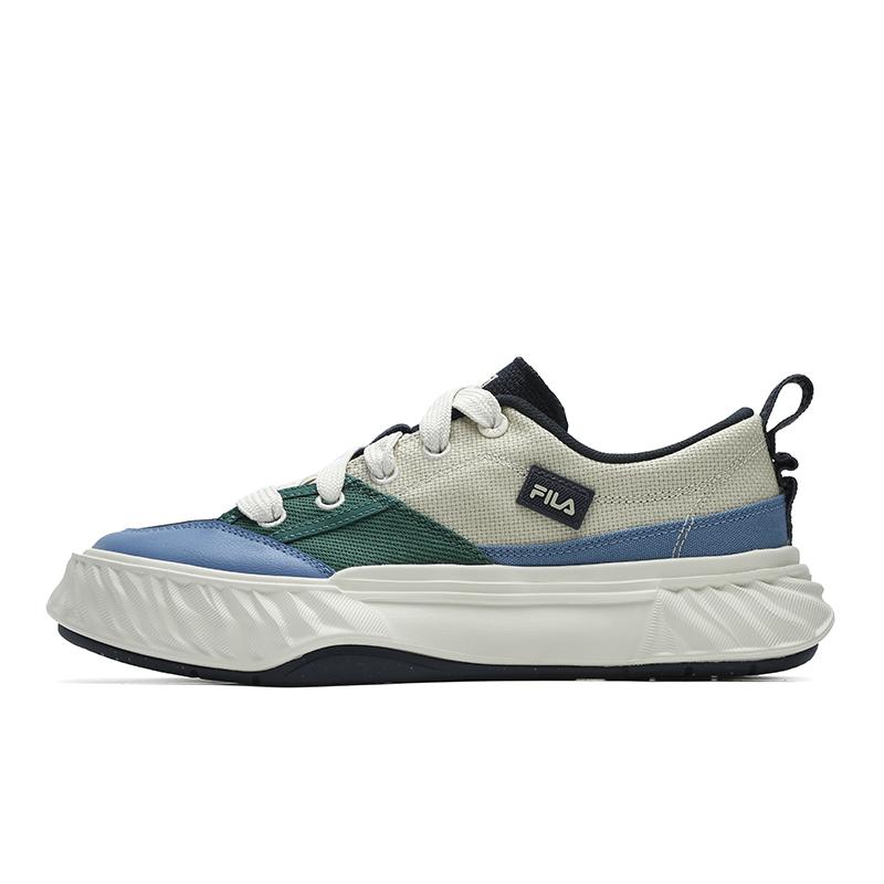New FILA Fosso Chuanxing Shoes Low Top Canvas Shoes Men's Brown Green F12M422304FAS