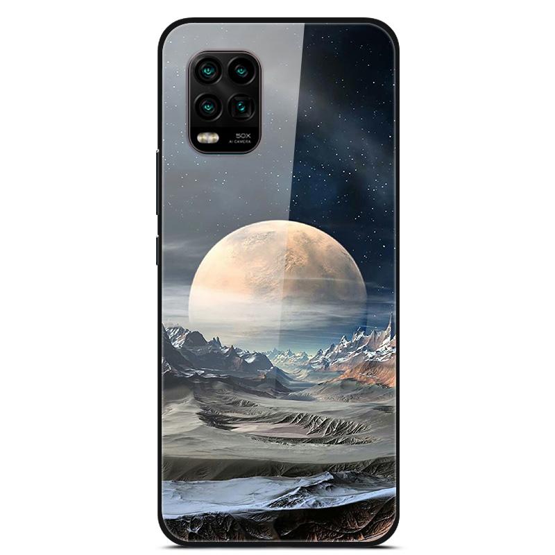 For Xiaomi Mi 10 Lite 5G Case Tempered Glass Hard Back Cover For Xiaomi Mi 10 10T Lite Pro Case Fundas For Xiaomi Mi10 Lite Capa
