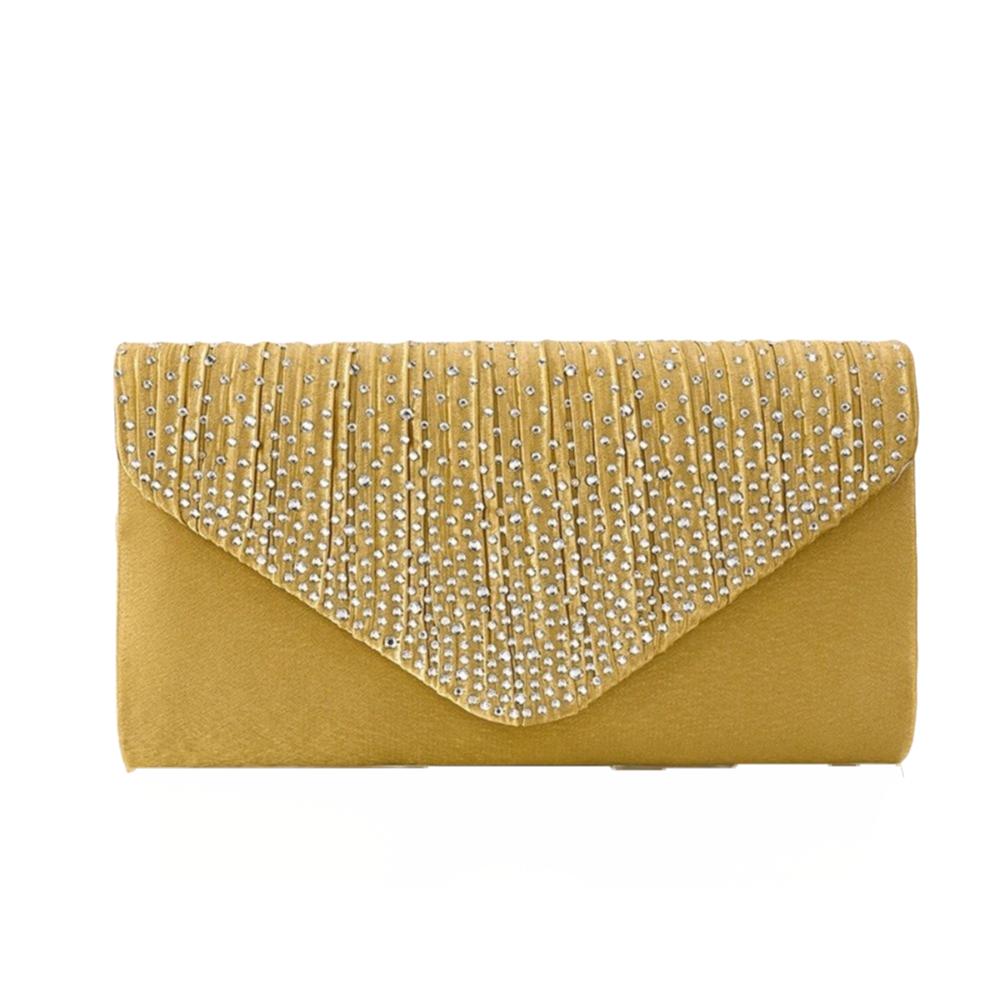 

Женская вечерняя сумочка большой вместимости с цепочкой, свадебный клатч, элегантная сумка кроссбоди для леди золотой