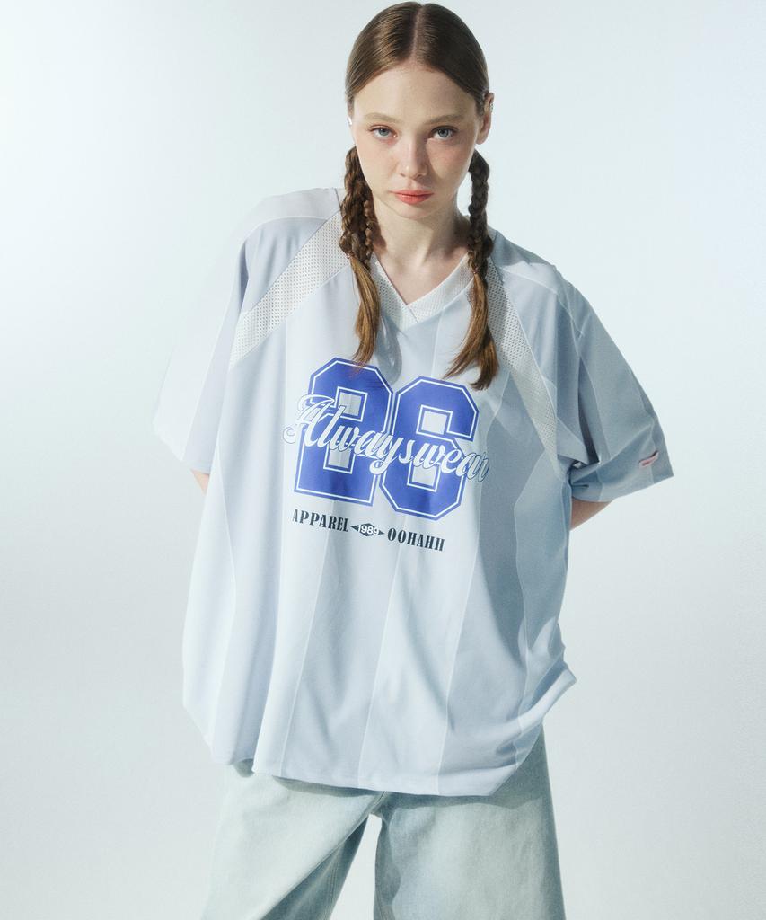 OOH-AHH 26 St V-Neck T-Shirt (Gray)