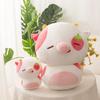 Strawberry Pig Soft Stuffed Plush Toys Cute Strawberry Eyes Pig Nose Cow Sofa Cushion Home Desktop Decorations Girls Gifts