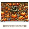 2Dflat Extra Large Thanksgiving Banner - Vibrant Harvest Design Easy To Hang - Perfect for Home Office Party Decorations -