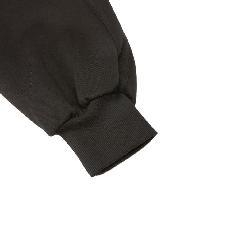 Puma Letter Logo Printed Fleece Hoodie Γυναικείες κουκούλες μαύρο 536184-01