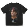 Cotton Fashion Brand Top Summer Men S Casual Trend Youth Street Hip Hop Basketball 100  Face T Shirt for Men