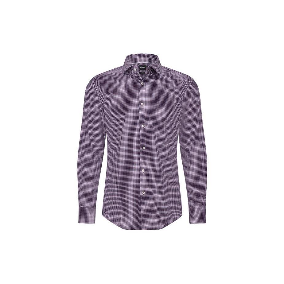 HUGO BOSS Shirts Men's Purple Polo Collar Moderate 50478642-604