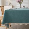 Ins Style Cotton Linen Table Cloth Rectangular Plastic Tablecloth Waterproof Antifouling Cover Outdoor Dining Table Cloth