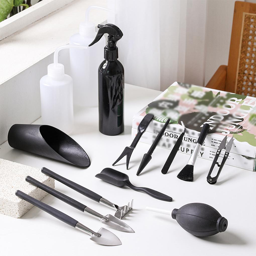 Pack of 13 Garden Planter Watering Weeding Succulent Plant Hand Tools Portable Seedling Potted Plants Transplanting Tweezer