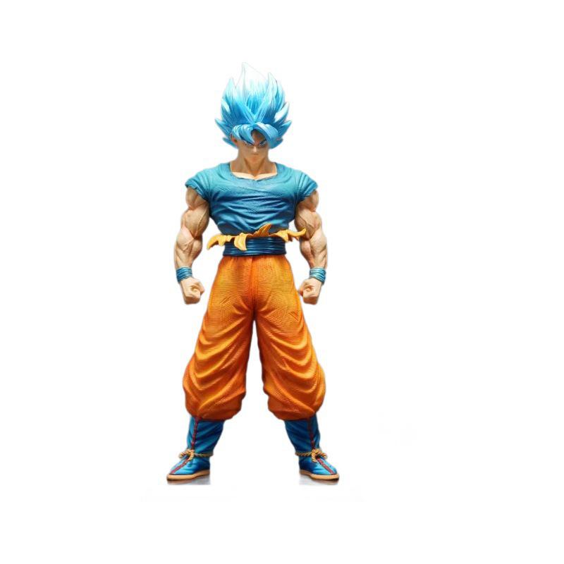 Goku Super Saiyan Blue Double Head Dragon Ball Figure Statue Ornament