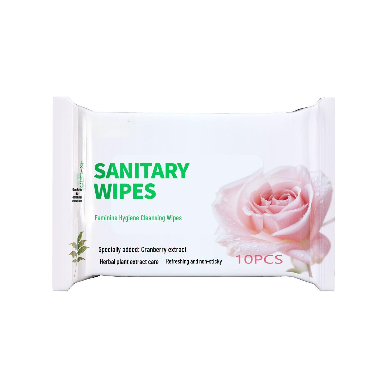 Натуральные растительные влажные салфетки для женской гигиены Ku Shen