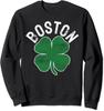 St. Patrick's Day Shamrock Massachusetts Boston Gift Unisex Crewneck Sweatshirt