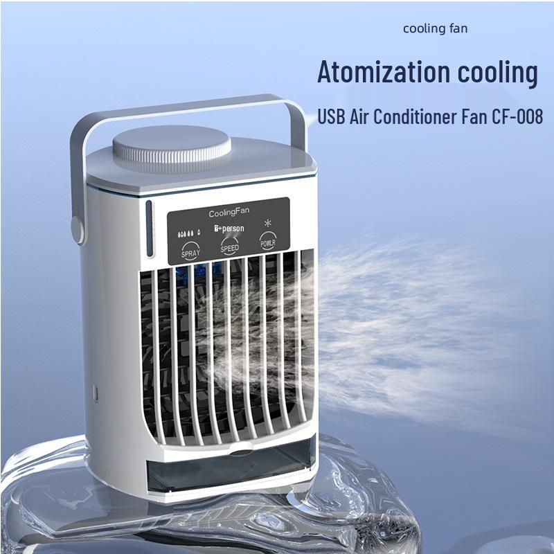 USB-Powered Leafless Mini Air Conditioner Fan for Home or Office