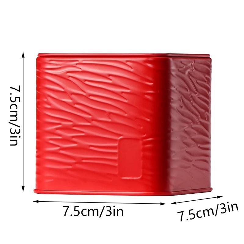 1 Pcs Mini Empty Tea Tin Can Household Green Black Tea Sealed Jar Portable Home Small Tea Packaging Box Metal Storage Cans