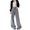 Gray sweatpants women's autumn new loose straight casual pants small slim wide-leg sweatpants