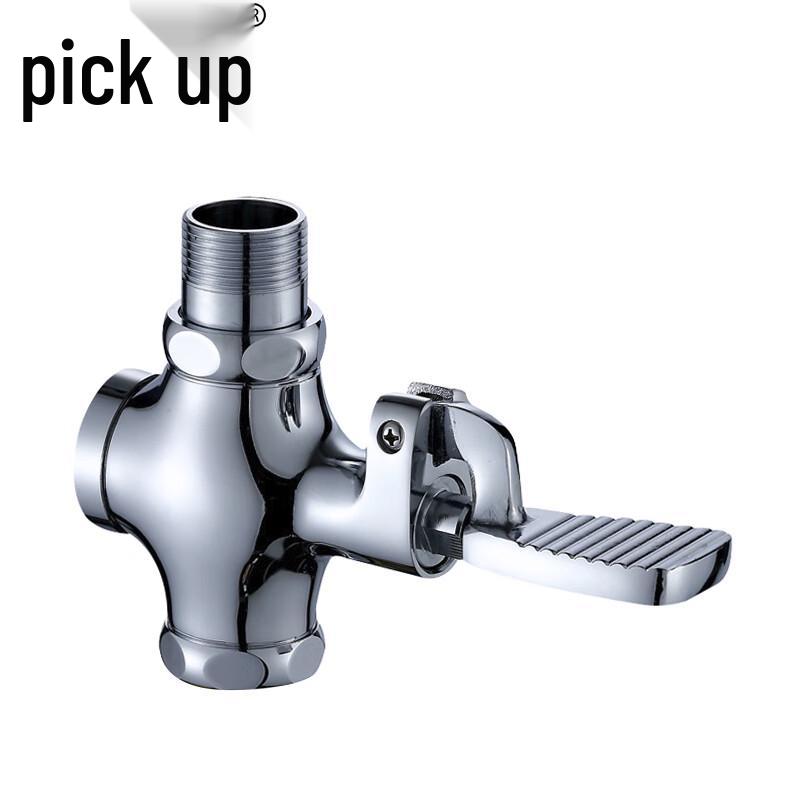 Foot-Operated Delay Flush Valve for Squat Toilets