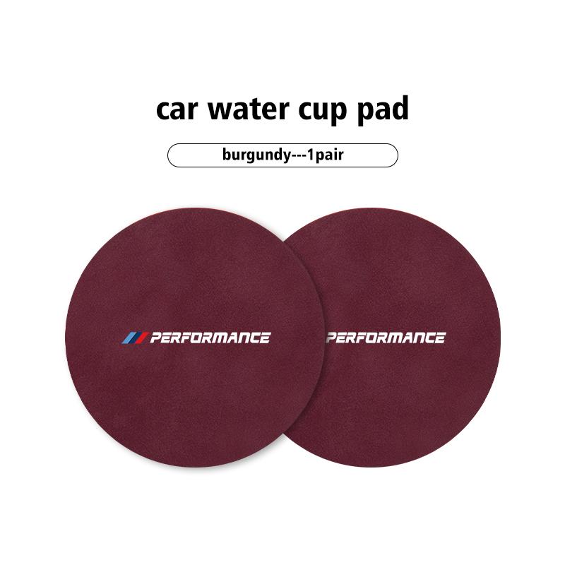 

2pcs Suede Car Coaster Water Cup Drink Holder Anti-Slip Pad For BMW E30 E34 E36 E39 E46 E52 E53 E60 E61 E62 E70 E71 E83