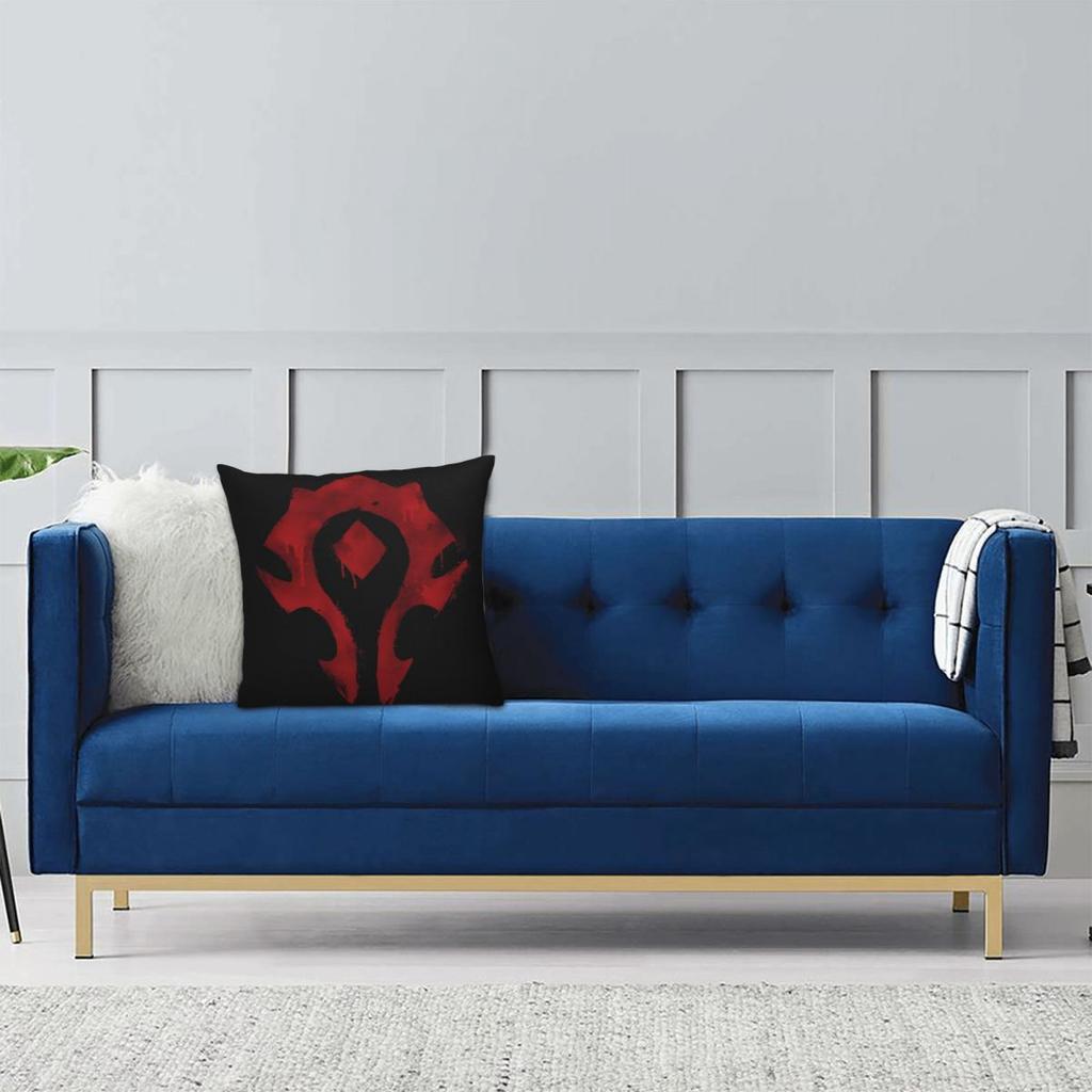 Pillow Cover Wow World Of Warcraft Arthas Retro Game Printed Cushion Cover Fashion Pillow Case For Living Room Chair Pillowcases