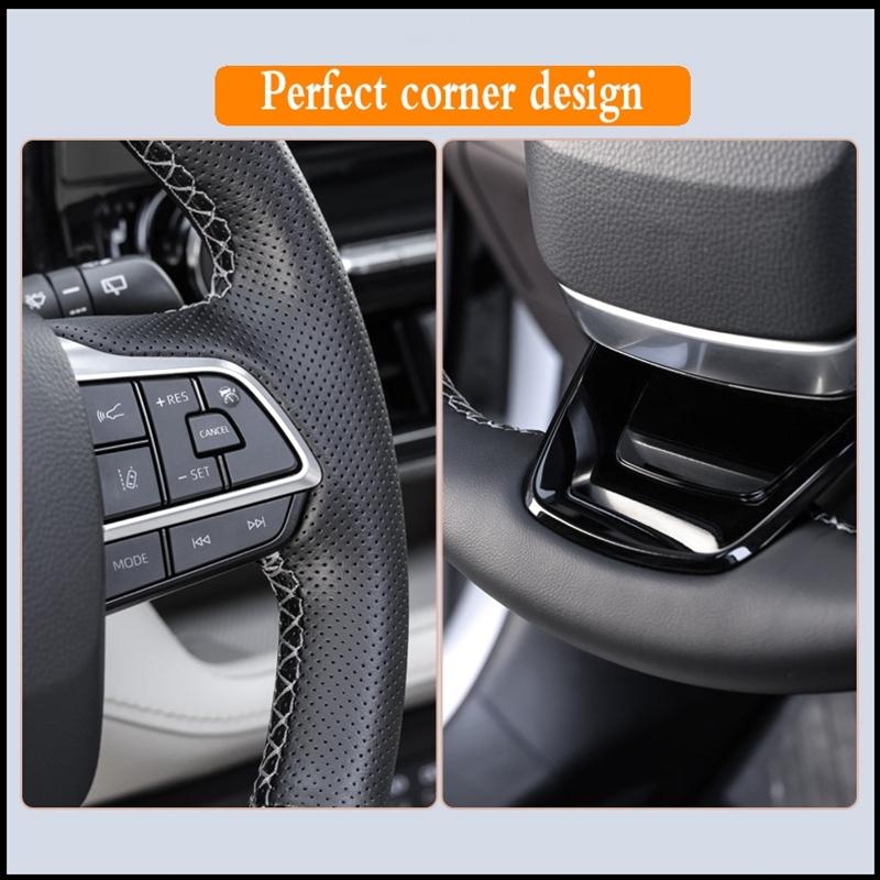 For BMW 330i 540i 525i 530i 330Ci BMW E46 M3 E39 Braid Car Steering Wheel Cover Microfiber Leather Car Accessories