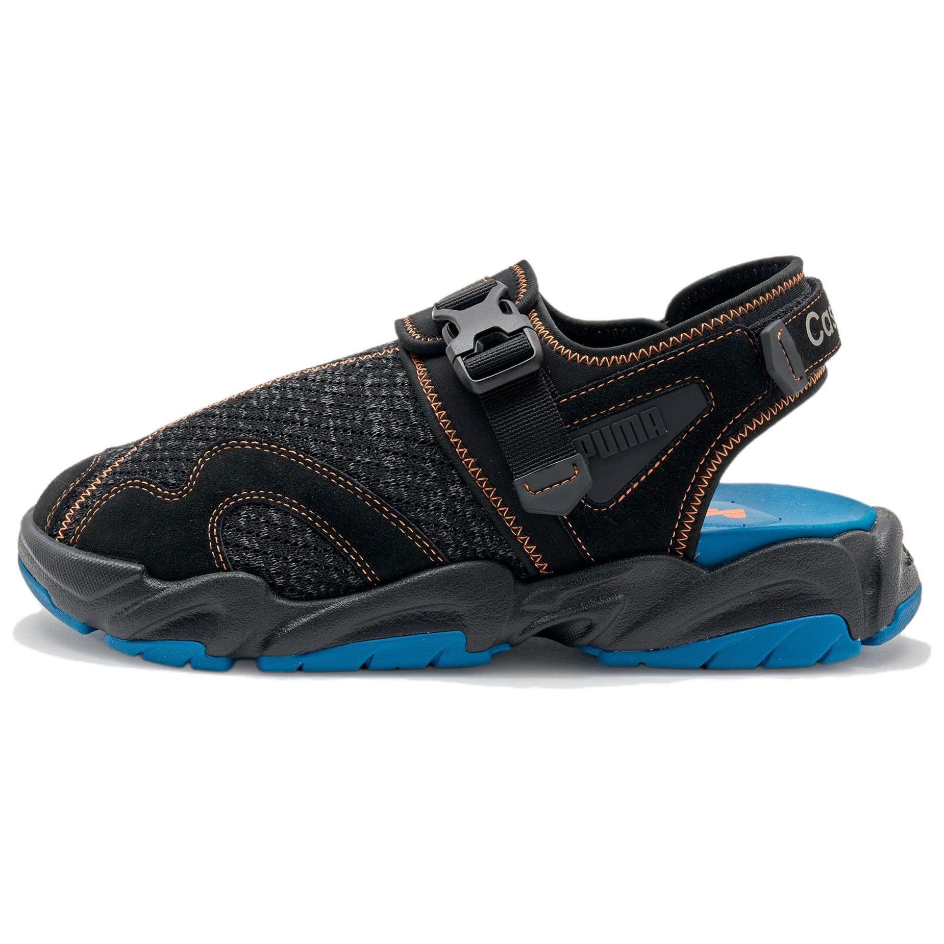 Puma Ts-01 Tonal Casestudy Comfortable Durable Beach Sandals Unisex Sandals Black Blue 394568-01 42