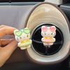 Ins-Style Cute Cartoon Kt Cat Car Air Vent Ornament Car Diffuser Stone Gypsum Decoration Car Interior Accessories for Women