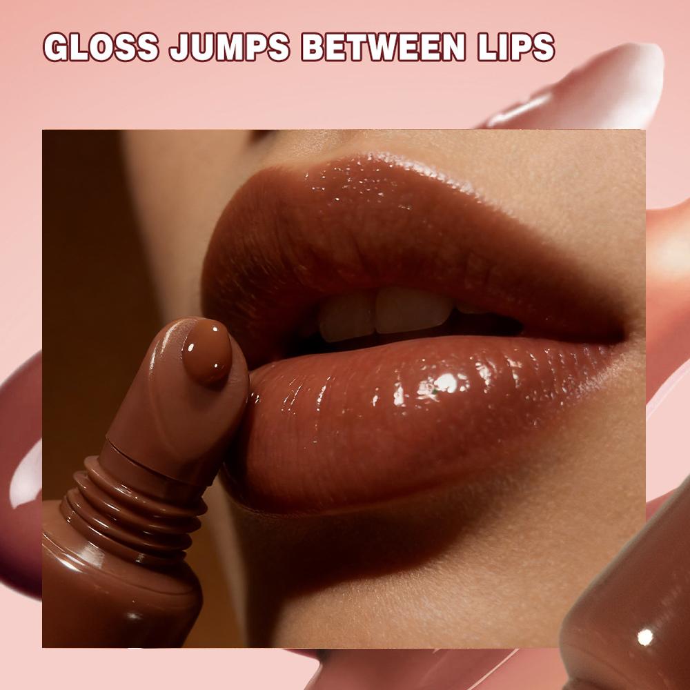 Samtiger Lipgloss in nackten Farben, Feuchtigkeitsspendender leuchtender langanhaltender hydrierender Spiegel-Flüssiglippenstift, Leicht und angenehm