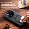 For Xiaomi Mi 17 Ultra Case Rock Sand Anti-Fingerprint Anti-Oil Magnetic 360° Rotatable Kickstand Fine Grip Soft Case Cover