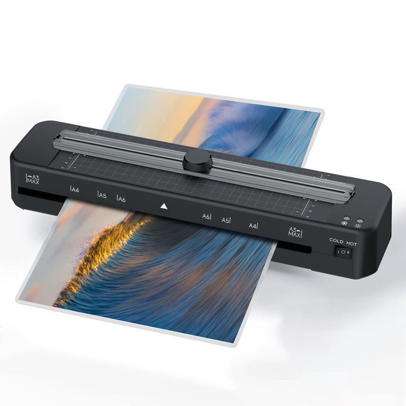 A3 Photo Laminator & Paper Cutter Combo, Dual-Function Film Laminator