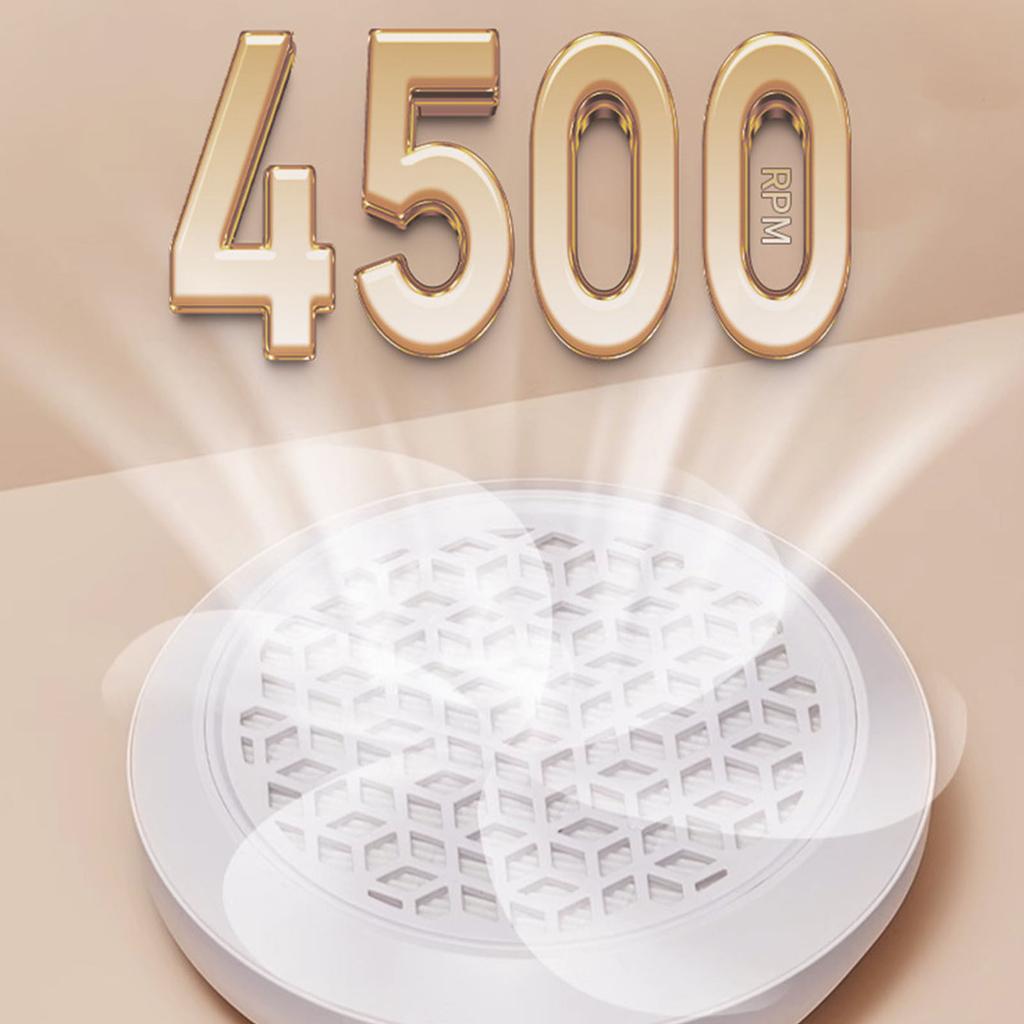 Nail Dust Collector Low Noise 4500RPM Nail Vacuums Cleaner Turbines Brushless Nail Dust Remover for Nail Polishing