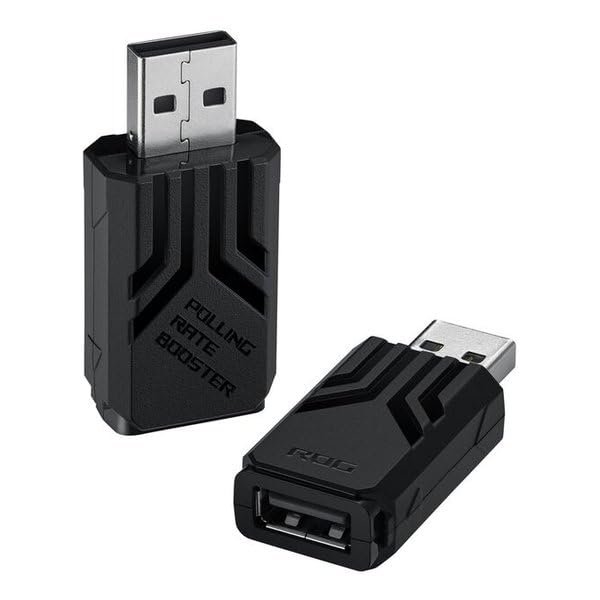 ASUS ROG Polling Rate Booster (Black)  8000 Hz Wireless Polling Rate  Wireless Compatible  Wired Compatible  AC09 ROG Polling Rate BoosterBlack