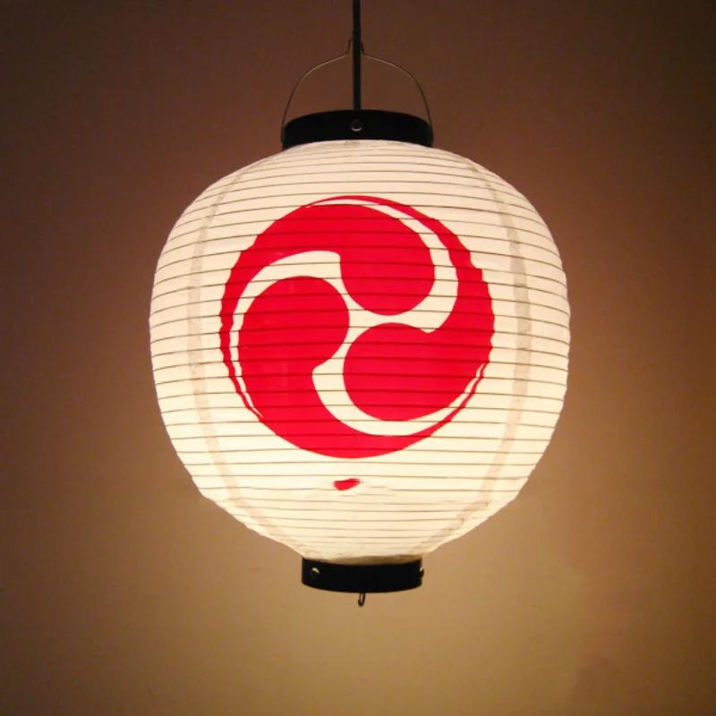 30cm Japanese Izakaya Outdoor Waterproof Decor Lanterns Sake Sushi Lamian Noodles Salmon Cuisine Restaurant Advertising Lantern