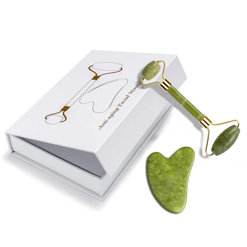 

Natural Jade Roller Scraping Board Massager Quartz SPA Acupuncture Gouache Scraper Massager Skin Care Beauty Anti-aging Tool
