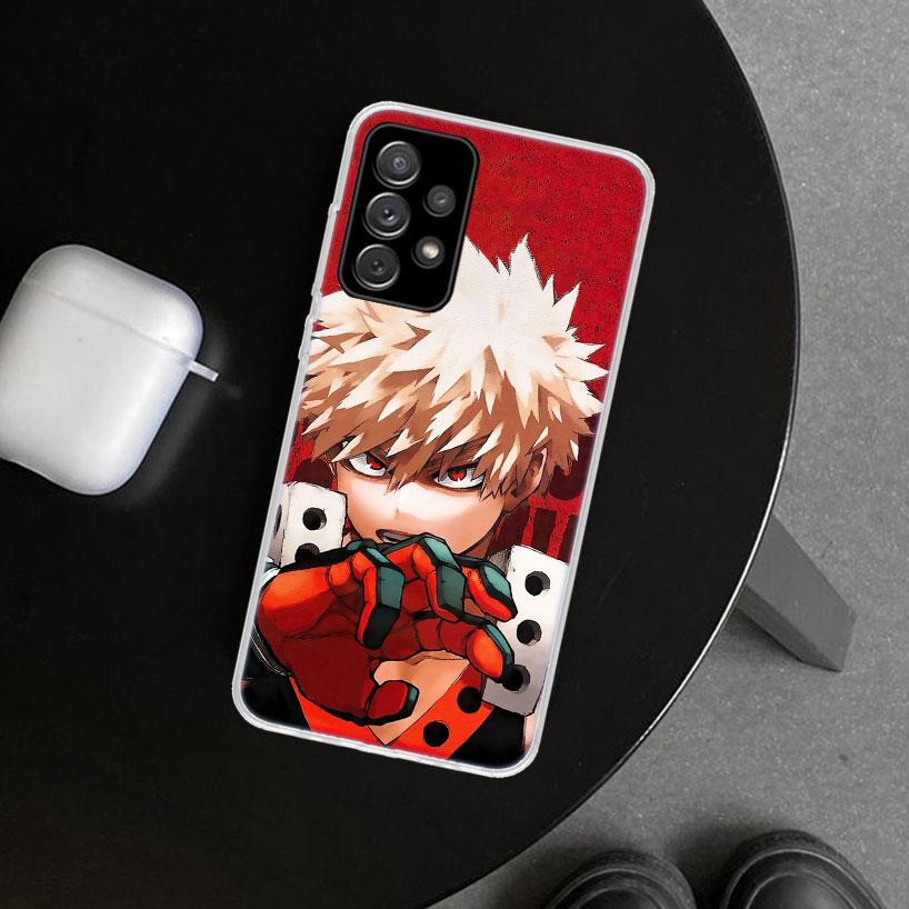 Dakugou Katsuki MHA My Hero Phone Case Cover for Samsung Galaxy A12 A22 A32 A52 A72 A02S A51 A50S A31 A20S A10S Note 20 Ultra 10
